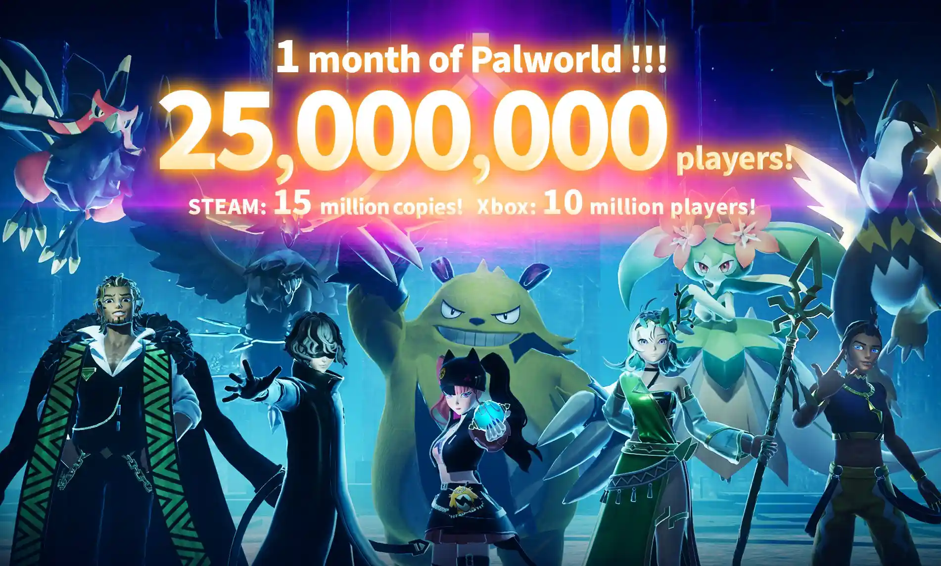 25 millions de copies écoulées pour Palworld